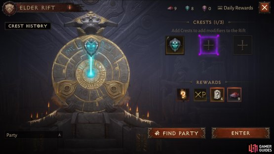 Replay Challenge and Elder Rifts for XP.