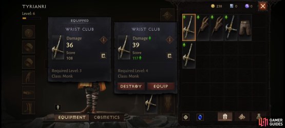 The primary function of the Blacksmith is to Salvage excess loot.