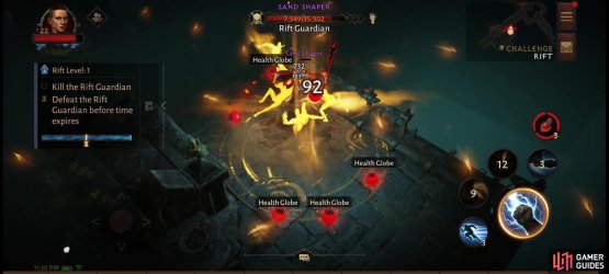 Fill the Rift Progress mete to spawn the Rift Guardian - the boss you must defeat to successfully complete a Challenge Rift.