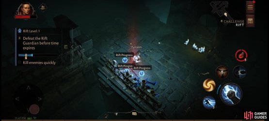 especially unique foes, which will drop Rift Progress Orbs.
