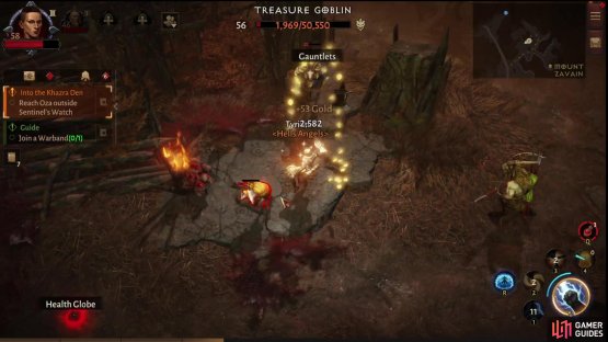 Keep up the pressure on Treasure Goblins to prevent their escape,