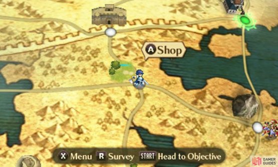 You can revisit old locations to restock on items.