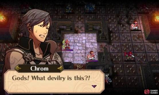 Any unit sitting on the spikes on the beginning of each turn will be reduced to 1 HP.