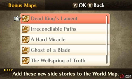 Bonus maps will appear as orange circles on your world map.