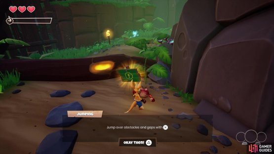 The crabs with the boards will offer you some brief tutorials