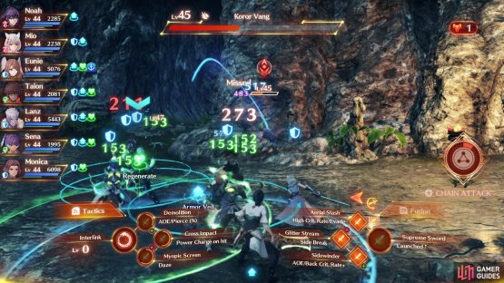 There are some simple battles in the cave