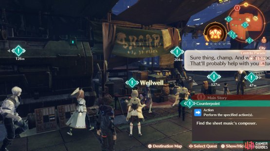 Speak with the NPCs around the City