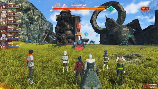 Press up on the d-pad to lure the enemies over