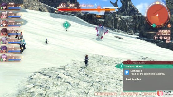 Enemies are a higher level on this island and will pop out of the sand