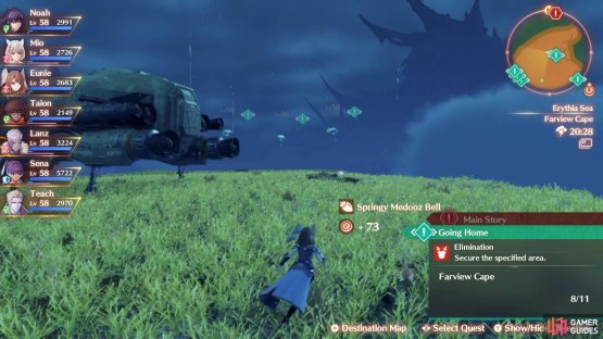 There are three enemies kind of hiding behind the ship