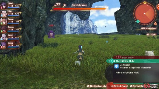 The area he comes out of will contain some high level enemies
