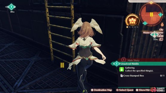 There will be a ladder behind Michiba Canteen