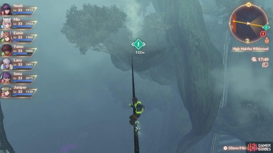 Zipline over to find Raine at the smoke signal