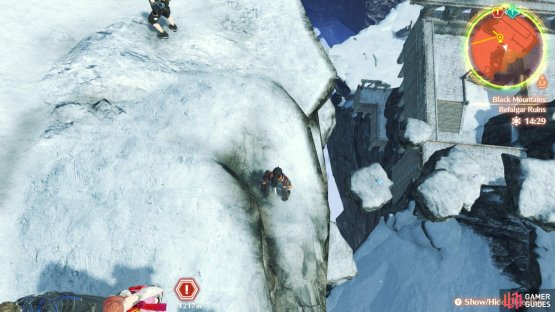 You&rsquo;ll need to drop down onto the little islands from here