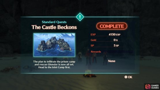 This also concludes the &ldquo;The Castle Beckons&rdquo; quest.