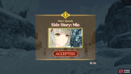 You will receive this side story as part of the main story.