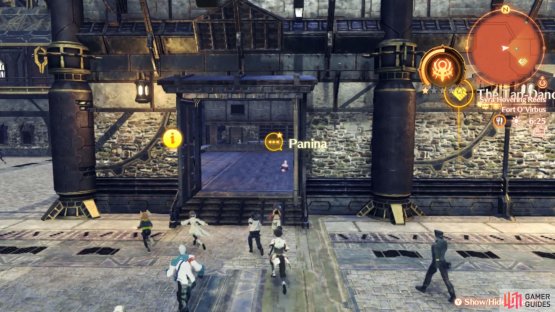 After defeating Crys, the citizens will return and The Tap-Dancing Nopon will open.