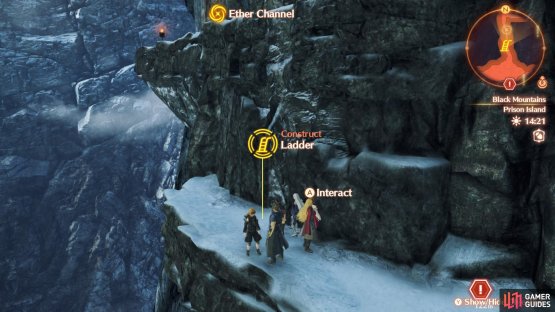 Repair this ladder here to gain access to the Secret Area