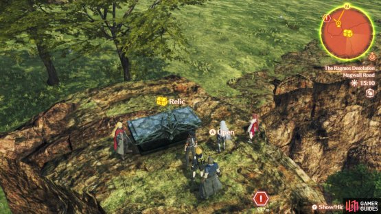 You&rsquo;ll have to jump down to this Relic after landing to get the Unlock Kit