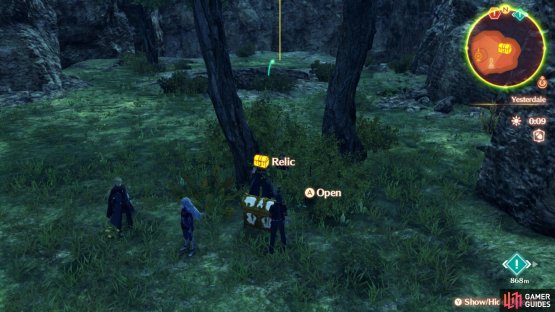 Eventually, use the Ether Lift to reach this area, with a Relic that contains the Unlock Kit