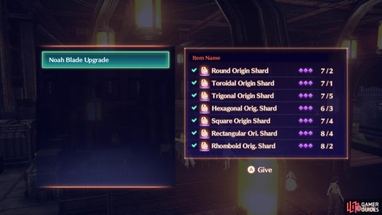 You need multiple of each shard to upgrade a Blade.