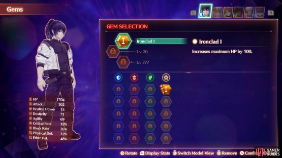 You only get limited gem slots, so hard decisions must be made.