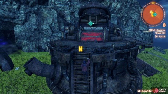 Once the coast is clear, inspect the top of the Ferronis Hulk.