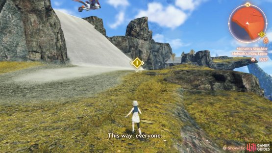 During the quest, Teach will&hellip; ahem, teach you the Scree Walking skill here.