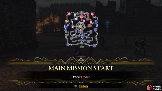 Dedue will be your opponent after opening the main gates