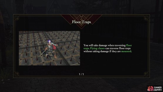 This battle will introduce floor traps to the game