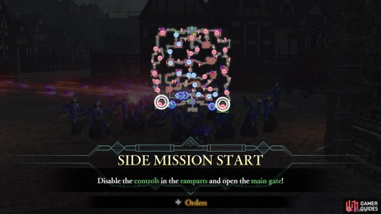 The first set of levers are in the bottom corner strongholds
