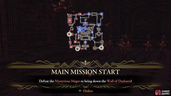 The location of the three Mysterious Mages
