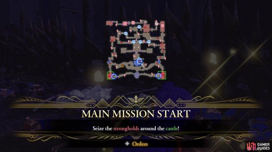 Your first mission is to capture three strongholds near the start