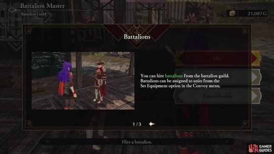 Battalions are basically another piece of equipment for your characters