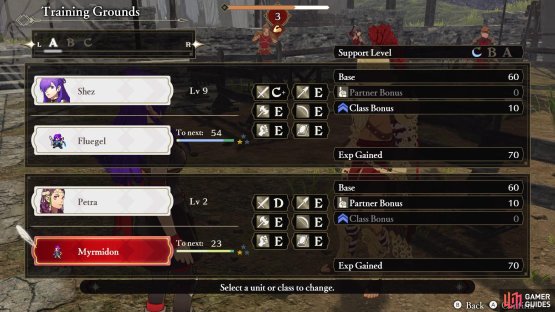 The Training Grounds will allow you to pair together characters to train