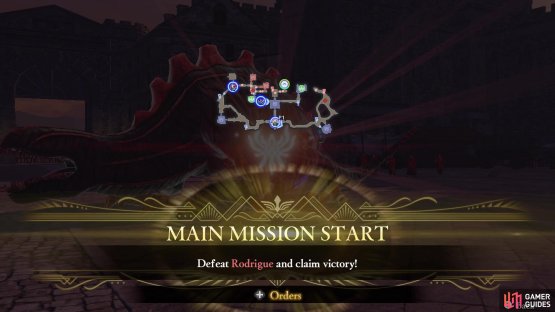 Rodrigue spawns after rescuing both allies