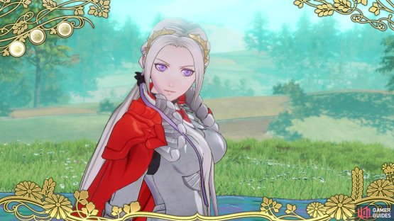 Enjoying some quiet time with Edelgard