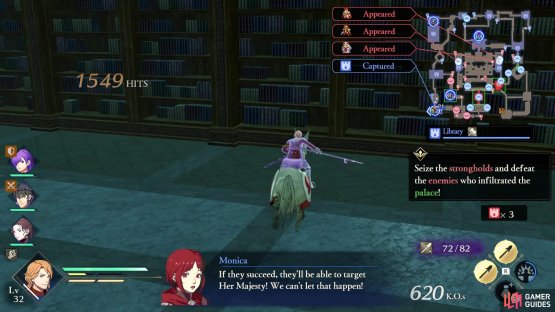 Listen to Monica here, as they will use them to attack Edelgard