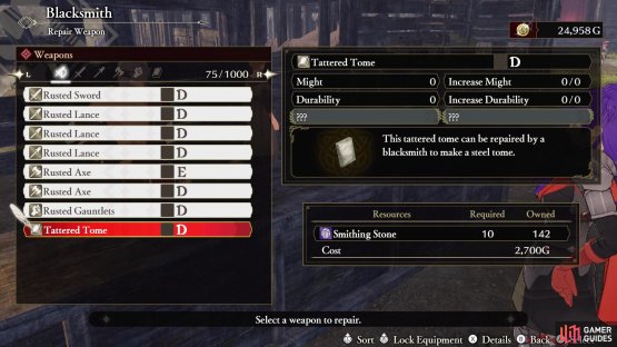 You&rsquo;ll need Gold to do a lot of things, like repairing broken weapons at the blacksmith