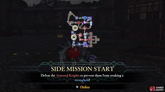 The Armored Knights will attack the western stronghold, in the center