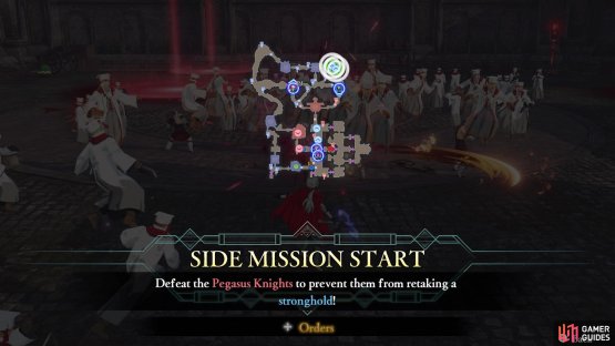 The Pegasus Knights will attack the stronghold in the north