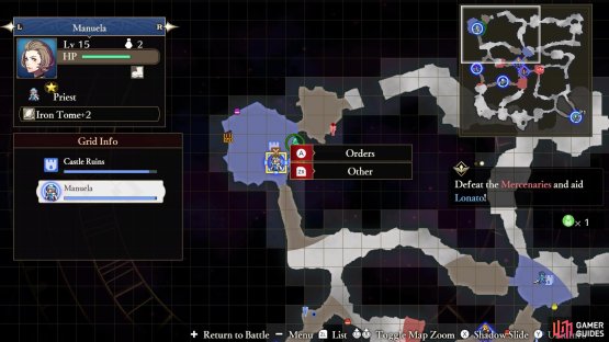 Send some magic users to aid him, since they are great against Armored Knights