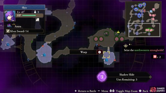 You can use Shadow Slide to teleport down there and help him out