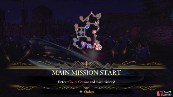 The commander will appear after taking out the marked units
