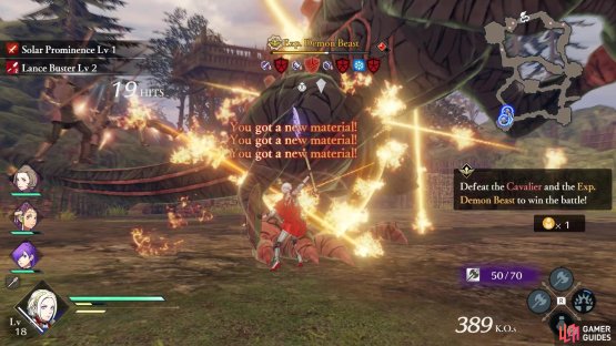 Depleting a shield will net you some nice materials from the Demon Beast