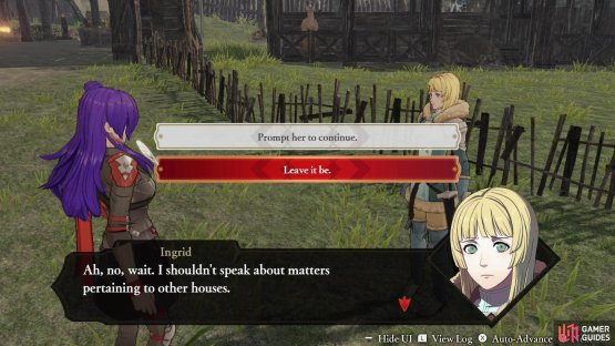Talk to your companions and pick responses they approve of for Support Points.