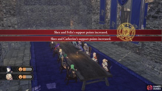 The character(s) whose suggestion you selected will earn Morale and Support Points.