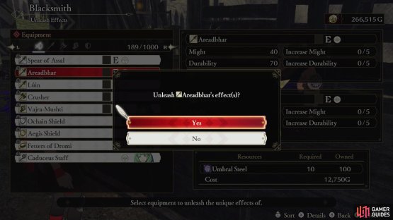 Unleashing a Hero Relic will significantly improve its stats,