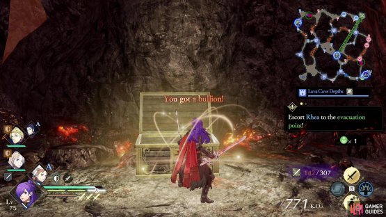 As an added bonus for saving Catherine you can loot a chest for some Bullion.