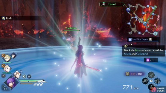 Ensure you have several units with healing magic equipped for this fight, as it makes it much easier to keep the various units you have to escort alive.